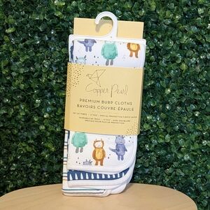 Copper Pearl Burp Cloth (3 PACK) Monster